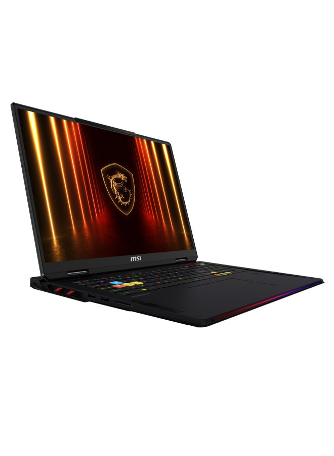 MSI Raider Laptop With 18 Inch UHD+(3840x2400)Display,Core Ultra 9-285HX Processor/64GB RAM DDR5/2TB SSD/Windows 11/16GB NVIDIA GeForce RTX 5080 Graphics/ English/Arabic Black  - Image 3