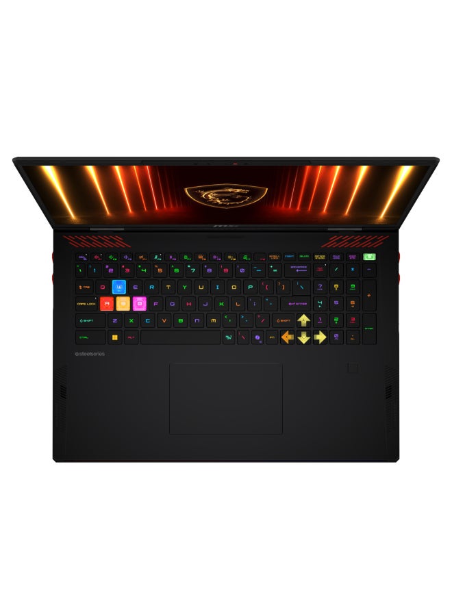 MSI Raider Laptop With 18 Inch UHD+(3840x2400)Display,Core Ultra 9-285HX Processor/64GB RAM DDR5/2TB SSD/Windows 11/16GB NVIDIA GeForce RTX 5080 Graphics/ English/Arabic Black  - Image 4