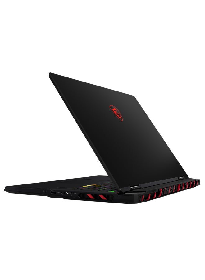 Raider Laptop With 18 Inch UHD+(3840x2400)Display,Core Ultra 9-285HX Processor/64GB RAM DDR5/2TB SSD/Windows 11/16GB NVIDIA GeForce RTX 5080 Graphics/ English/Arabic Black