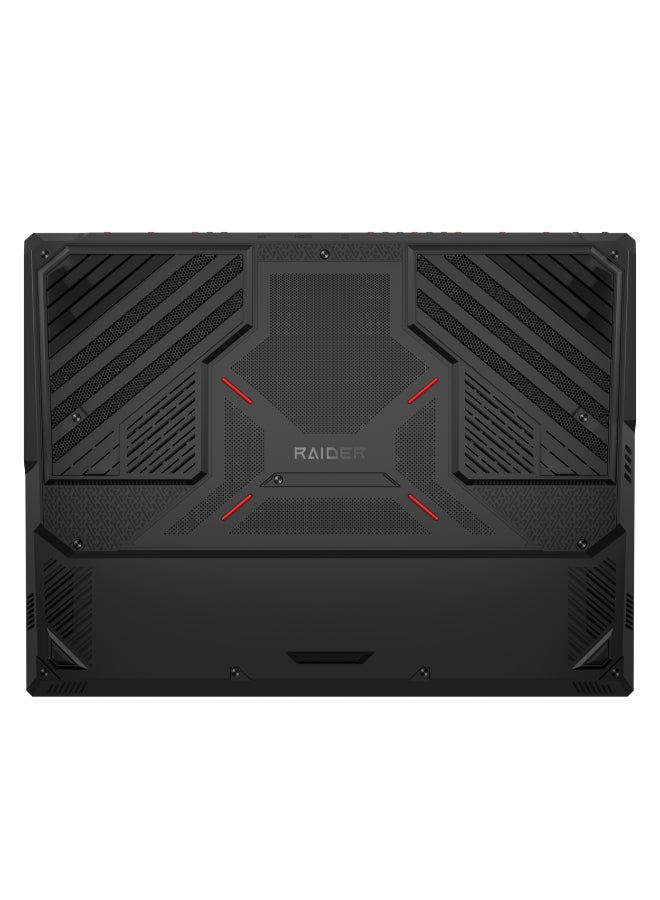 Raider Laptop With 18 Inch UHD+(3840x2400)Display,Core Ultra 9-285HX Processor/64GB RAM DDR5/2TB SSD/Windows 11/16GB NVIDIA GeForce RTX 5080 Graphics/ English/Arabic Black