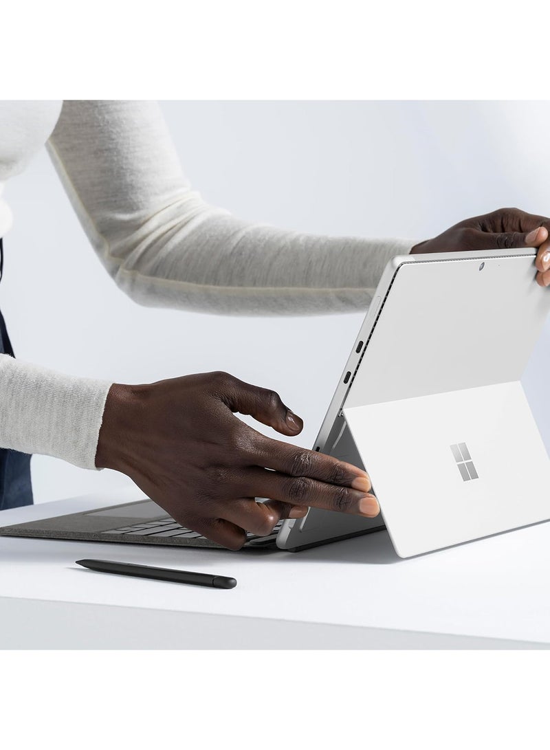 Surface Pro 11 Copilot+ Laptop With 13 Inch QHD+( 2880×1920) Display, Qualcomm Snapdragon X Elite Processor/16GB RAM DDR5/512GB SSD/Qualcomm Adreno Graphics /Windows 11 Home +Cover with Slim pen 2 English/Arabic Platinum