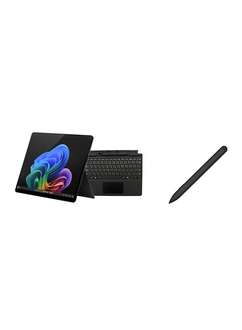 Surface Pro 11 Copilot+ Laptop With 13 Inch QHD+ (2880×1920) Display, Qualcomm Snapdragon X Plus Processor/16GB RAM DDR5/512GB SSD/Qualcomm Adreno Graphics/Windows 11+Type Cover with Slim Pen 2 English/Arabic Black