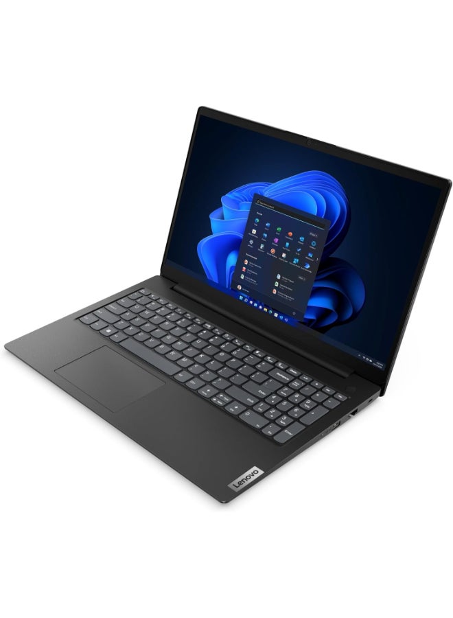 Lenovo V15 G4 AMN Laptop With 15.6-Inch FHD Display, AMD Ryzen 3 7320U Processor/8GB RAM/256GB SSD/AMD Radeon 610M Graphics/Windows 11 English Business Black  - Image 2