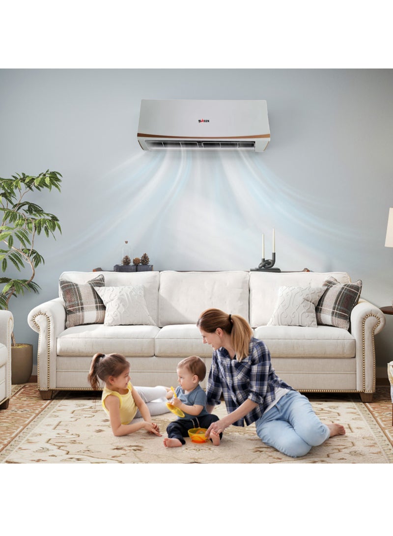 SREEN Split Air Conditioner - 22,200 BTU - Hot/Cold - 2 Ton - 4-Way Distribution SREEN24HS white  - Image 3
