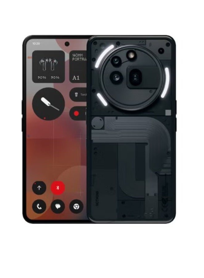 نوثينج هاتف (3أ) برو ثنائي الشريحة أسود 12 جيجابايت رام 256 جيجابايت نسخة الشرق الأوسط - Image 1