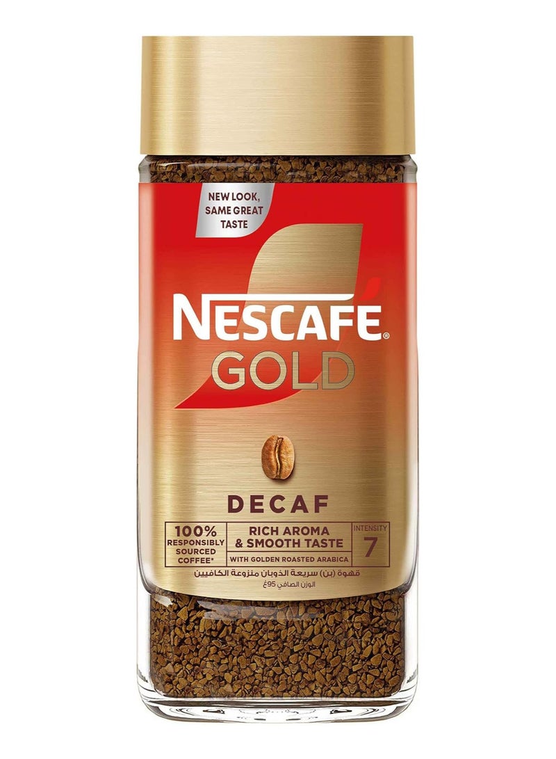نسكافيه Coffe Gold Decaf With Roasted Arabica - 95grams Single