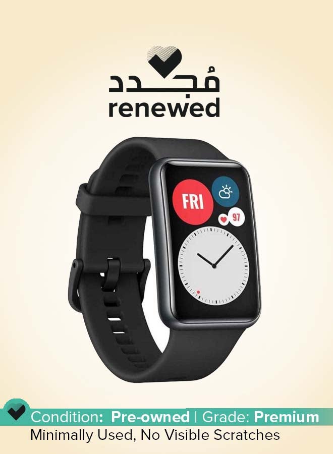 HUAWEI Renewed - Watch FIT 1.64 inch Amoled Display Touchscreen Waterproof Smart Watch - Graphite Black  - Image 1