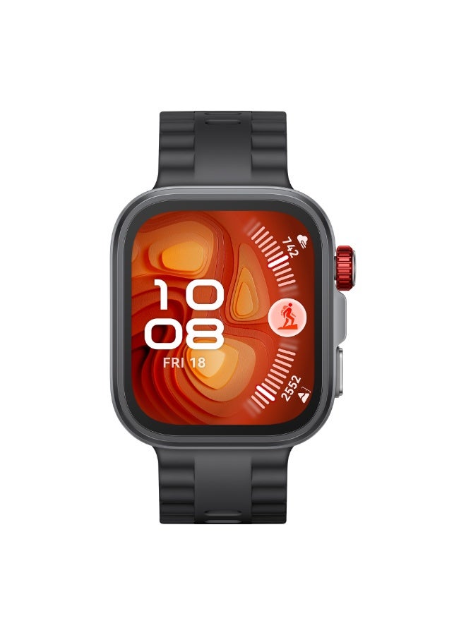 HUAWEI - Watch Fit 4 Pro Smart Watch, 1.82” Display, Sapphire Glass & Titanium, GPS for Pro-Level Outdoor Sports, NFC, ECG Analysis, up to 10-Day Battery Life, iOS & Android Black With FreeBuds SE 2 Gift Black - Image 1