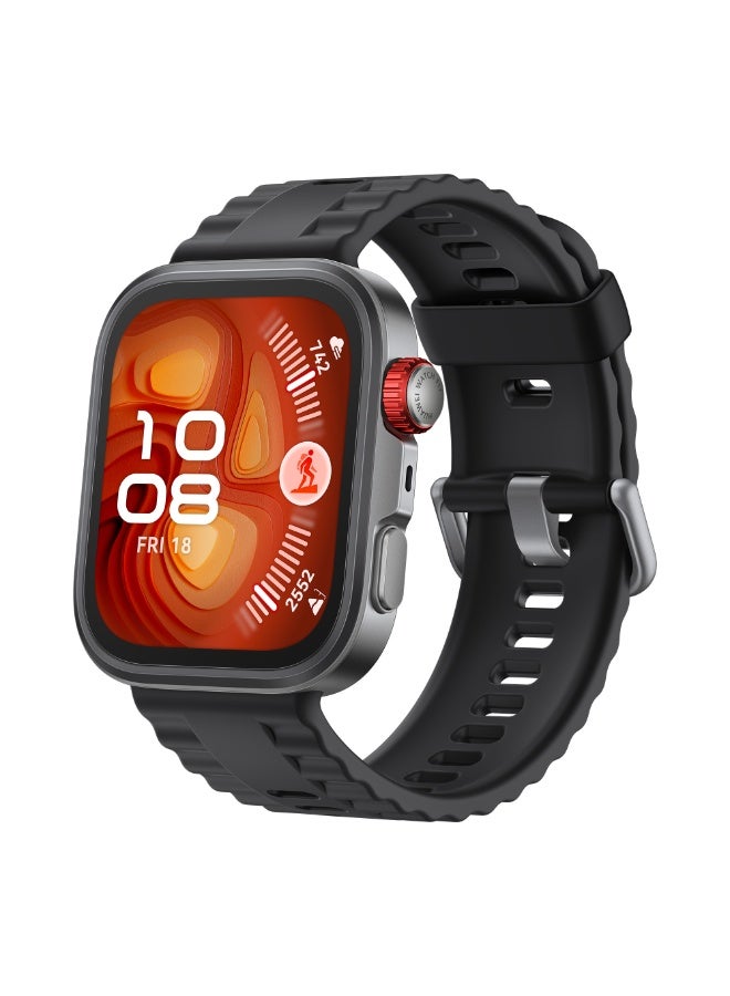 HUAWEI - Watch Fit 4 Pro Smart Watch, 1.82” Display, Sapphire Glass & Titanium, GPS for Pro-Level Outdoor Sports, NFC, ECG Analysis, up to 10-Day Battery Life, iOS & Android Black With FreeBuds SE 2 Gift Black - Image 1