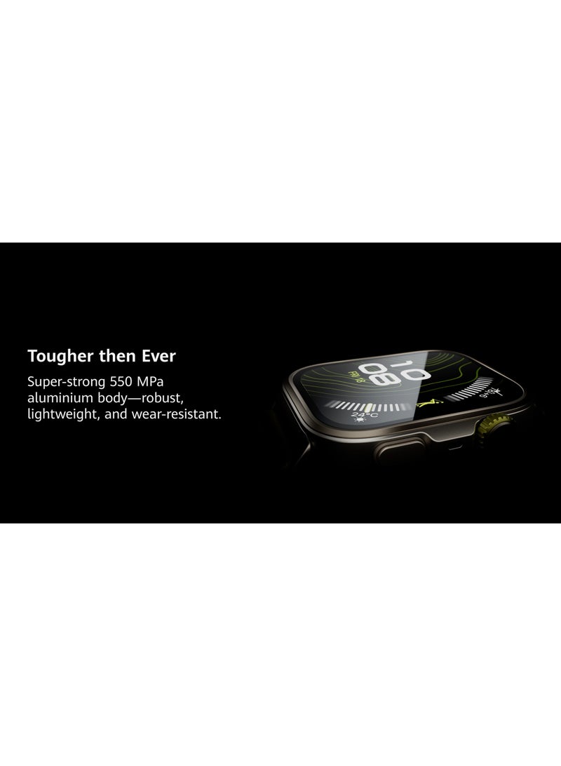 HUAWEI - Watch Fit 4 Pro Smart Watch, 1.82” Display, Sapphire Glass & Titanium, GPS for Pro-Level Outdoor Sports, NFC, ECG Analysis, up to 10-Day Battery Life, iOS & Android Black With FreeBuds SE 2 Gift Black - Image 1