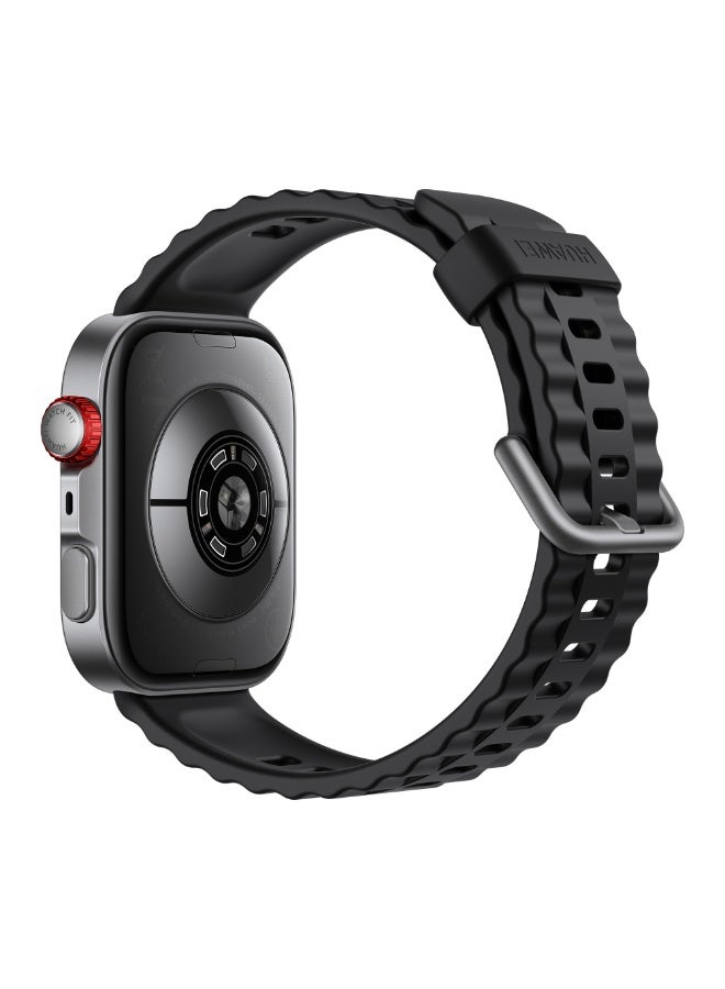 HUAWEI - Watch Fit 4 Pro Smart Watch, 1.82” Display, Sapphire Glass & Titanium, GPS for Pro-Level Outdoor Sports, NFC, ECG Analysis, up to 10-Day Battery Life, iOS & Android Black With FreeBuds SE 2 Gift Black - Image 1