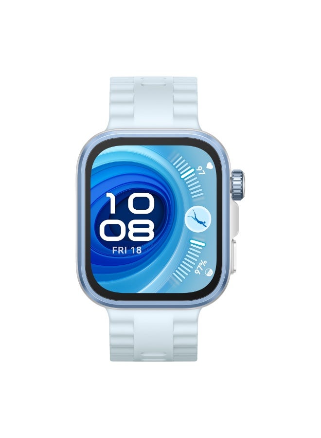 HUAWEI - Watch FIT 4 Pro Smart Watch, 1.82” Display, Sapphire Glass &Titanium, GPS for Pro-Level Outdoor Sports, NFC, ECG Analysis, up to 10-Day Battery Life, iOS & Android Blue With FreeBuds SE 2 Gift Blue - Image 1
