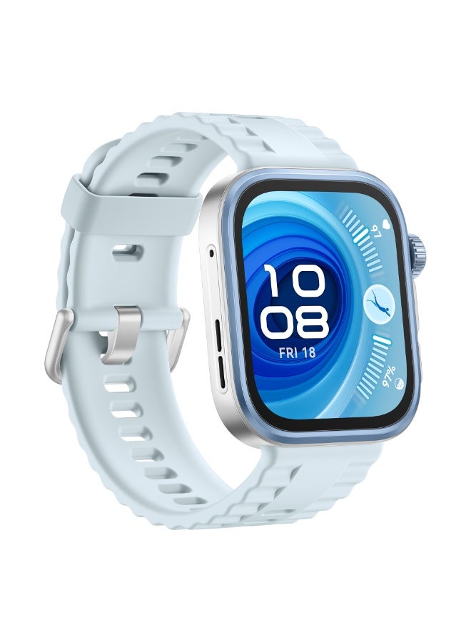 HUAWEI - Watch FIT 4 Pro Smart Watch, 1.82” Display, Sapphire Glass &Titanium, GPS for Pro-Level Outdoor Sports, NFC, ECG Analysis, up to 10-Day Battery Life, iOS & Android Blue With FreeBuds SE 2 Gift Blue - Image 1