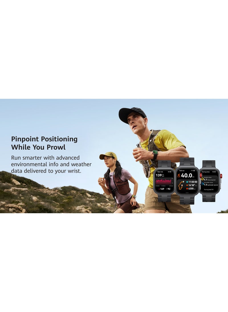 HUAWEI - Watch FIT 4 Pro Smart Watch, 1.82” Display, Sapphire Glass &Titanium, GPS for Pro-Level Outdoor Sports, NFC, ECG Analysis, up to 10-Day Battery Life, iOS & Android Blue With FreeBuds SE 2 Gift Blue - Image 1