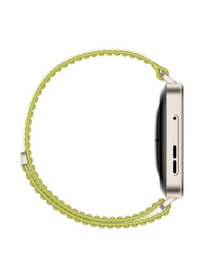 هواوي - Watch FIT 4 Pro Smart Watch, 1.82” Display, Sapphire Glass &Titanium, GPS for Pro-Level Outdoor Sports, NFC, ECG Analysis, up to 10-Day Battery Life, iOS & Android Green With FreeBuds SE 2 Gift green - Image 1