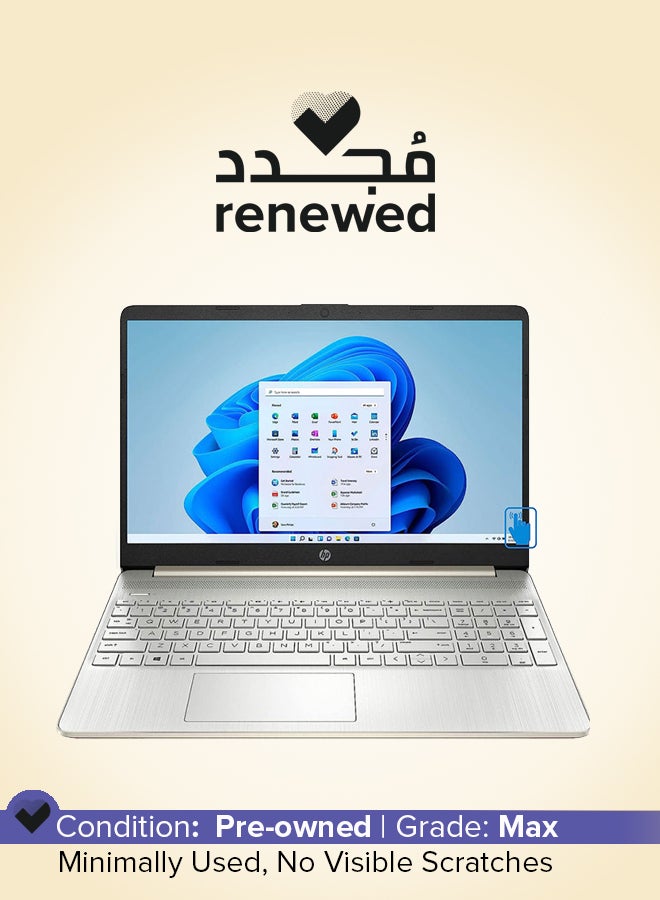 HP Renewed - 15DY2073DX Laptop With 15.6-Inch Full HD Display, Intel Core I7-1165G7 Processor/Quad Core/11th Gen/16GB RAM/512GB SSD/Intel Iris XE Graphics/Windows 11 English Silver  - Image 1