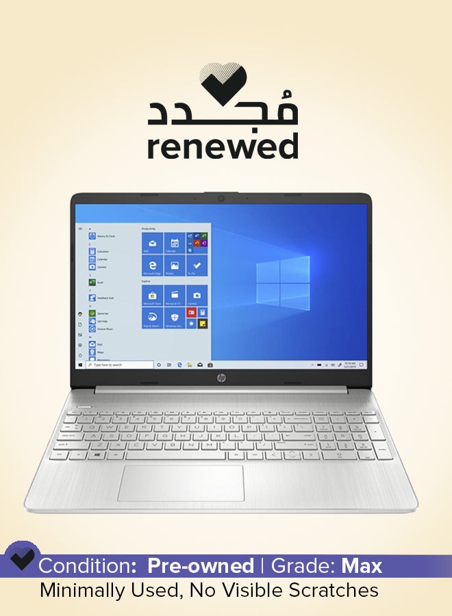 HP Renewed - 15-DY2075TG Laptop With 15.6-Inch Full HD Display, Intel Core i5-1135G7 Processor/Quad Core/11th Gen/8GB RAM/256GB SSD/Intel Iris XE Graphics/Windows 10 English Silver  - Image 1