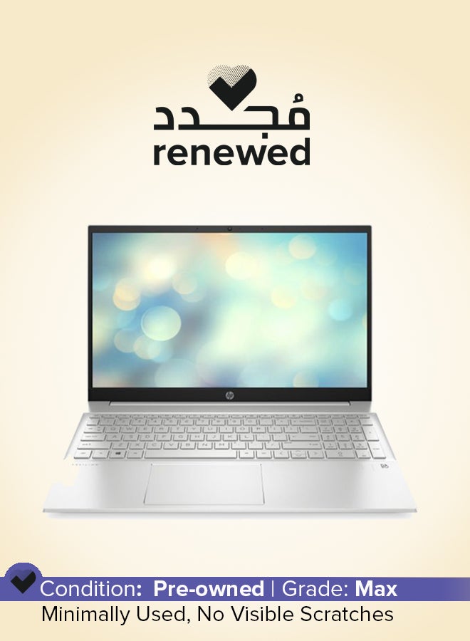 HP Renewed - Pavilion Laptop With 15.6-Inch HD Display, Intel Core i5-1135G7 Processor/Quad Core/11th Gen/8GB RAM/256GB SSD/Intel Iris XE Graphics/Windows 11 English Silver  - Image 1
