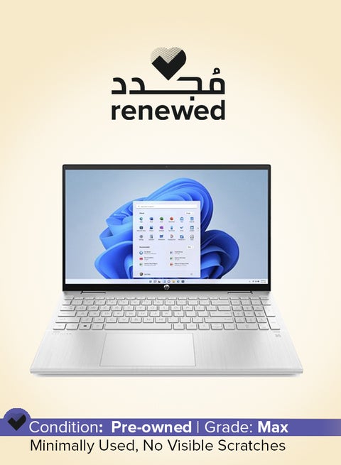 Renewed - Pavilion Laptop With 15.6-Inch HD Display, Intel Core i5-1235U Processor/Quad Core/12th Gen/8GB RAM/256GB SSD/Intel Iris XE Graphics/Windows 11 English Silver