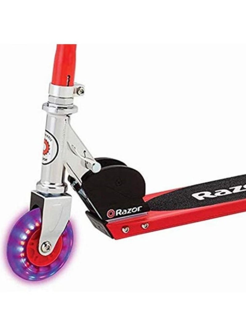 ريزر Razor S Spark Sport Red Kick Scooter | Kids Ages 8 Years+ | Kids Scooter | Foldable Scooter | Outdoor Adventure 60.00x12.00x18.00cm  - Image 4