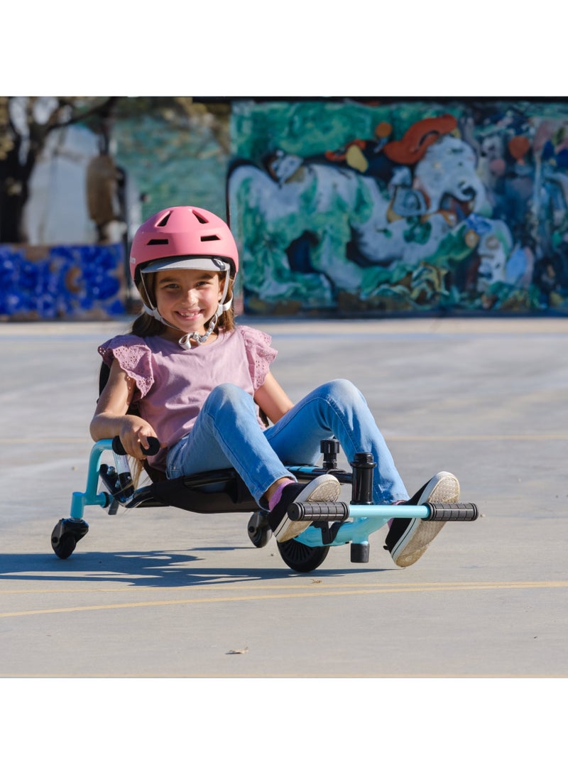 Razor Razor Crazy Cart Shuffle Black/Teal | Kids Ages 4 Years+ | Difting Ride-on | Drifting Cart | Go-Kart | Outdoor Adventure Multicolour 50.8x25.4x50.8cm  - Image 2