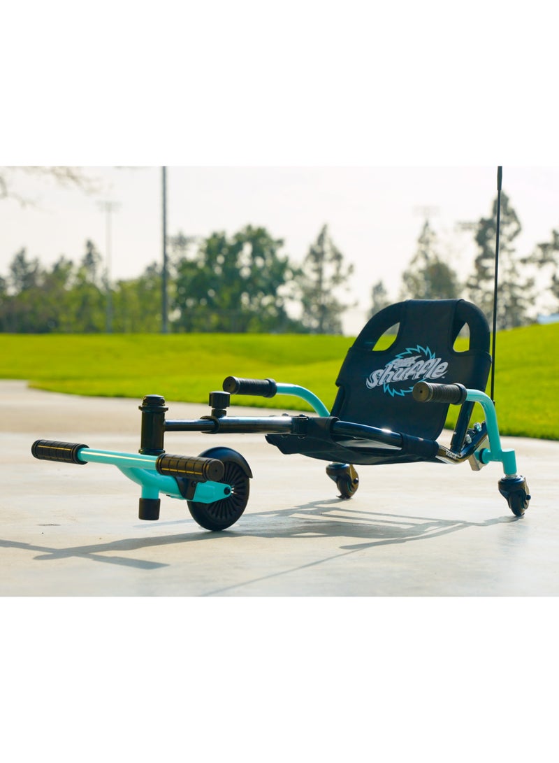 Razor Razor Crazy Cart Shuffle Black/Teal | Kids Ages 4 Years+ | Difting Ride-on | Drifting Cart | Go-Kart | Outdoor Adventure Multicolour 50.8x25.4x50.8cm  - Image 3