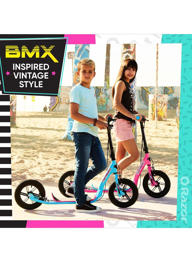 ريزر Razor Flashback Kick Scooter | Kids Ages 8 Years+ | Kids Scooter | Dual Hand-Operated
Brakes | BMX Style Scooter | Outdoor Adventure | Scooter for Kids and Teens 96.00x14.00x47.00cm  - Image 4