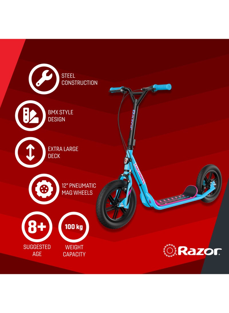 ريزر Razor Flashback Kick Scooter | Kids Ages 8 Years+ | Kids Scooter | Dual Hand-Operated
Brakes | BMX Style Scooter | Outdoor Adventure | Scooter for Kids and Teens 96.00x14.00x47.00cm  - Image 3