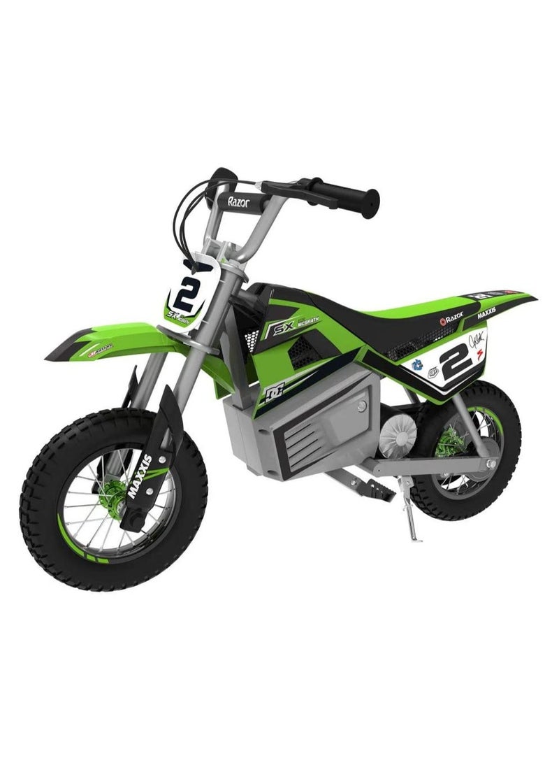 Razor Razor Motorbike Dirt Rocket SX350 22Km/h | Kids Ages 13 Years+ | Supercross Inspired | Motocross Bike | Electric Bike | With up to 40 minutes of Continuous Use | Off-road Bike | Outdoor Adventure Green 111x55x71cm  - Image 1