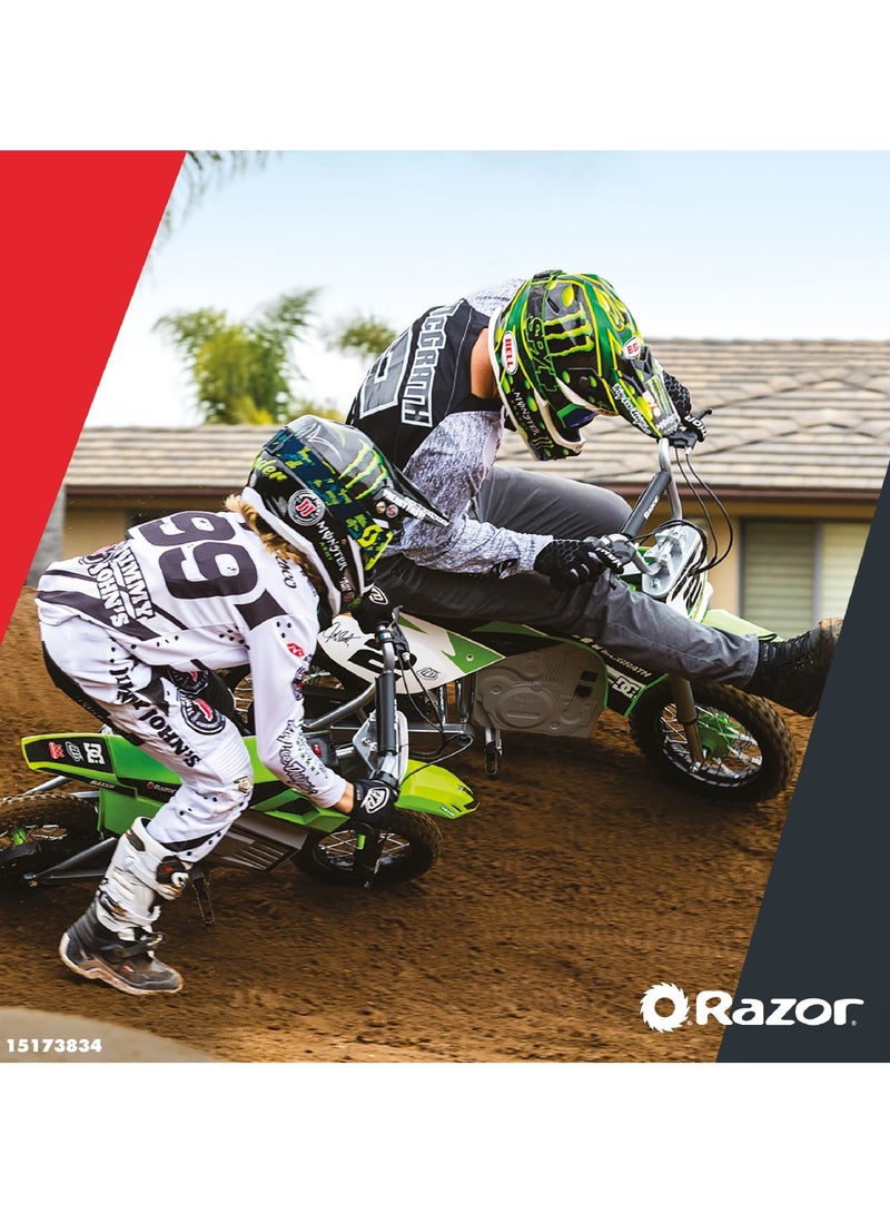 Razor Razor Motorbike Dirt Rocket SX350 22Km/h | Kids Ages 13 Years+ | Supercross Inspired | Motocross Bike | Electric Bike | With up to 40 minutes of Continuous Use | Off-road Bike | Outdoor Adventure Green 111x55x71cm  - Image 5
