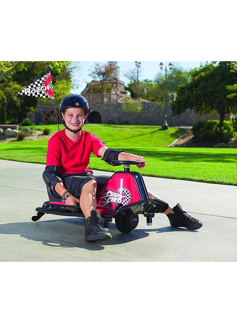Razor Razor Crazy Cart Jr. 2.0 19km/h | Kids Ages 9 Years+ | Electric Ride-on | Pro-Style Drift Bar | Drifting Cart | With up to 40 minutes of Continuous Use | Outdoor Adventure Multicolour 94x61x48cm  - Image 2