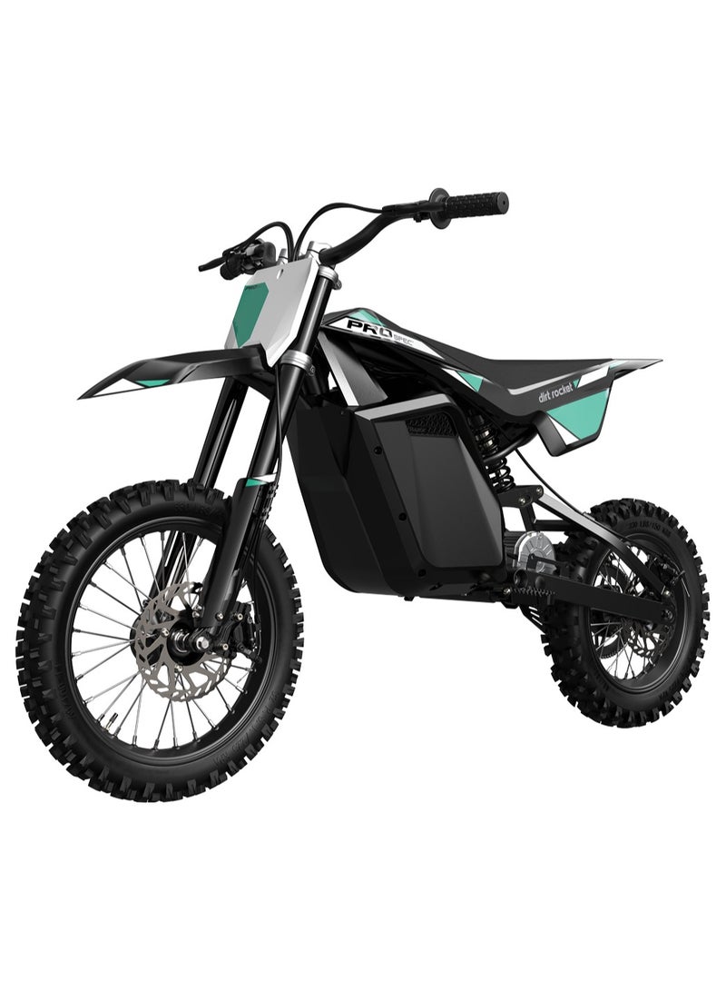 Razor Razor Motorbike Dirt Rocket Pro Spec 45Km/H | Kids Ages 16 Years+ | Motocross Bike | Electric Bike | With up to 120 minutes of Continuous Use | Off-road Bike | Outdoor Adventure Black 138x36.5x66.5cm  - Image 1