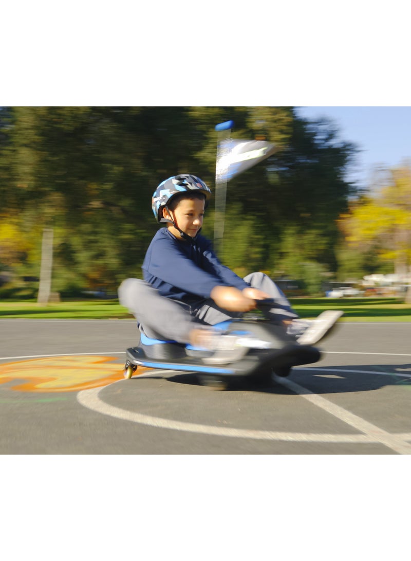 Razor Razor Crazy Cart Shift Blue 13Km/h | Kids Ages 6 Years+ | Electric Ride-on | Drifting Cart | With up to 40 minutes of Continuous Use | Outdoor Adventure Multicolour 77.10x52.50x32.50cm  - Image 3