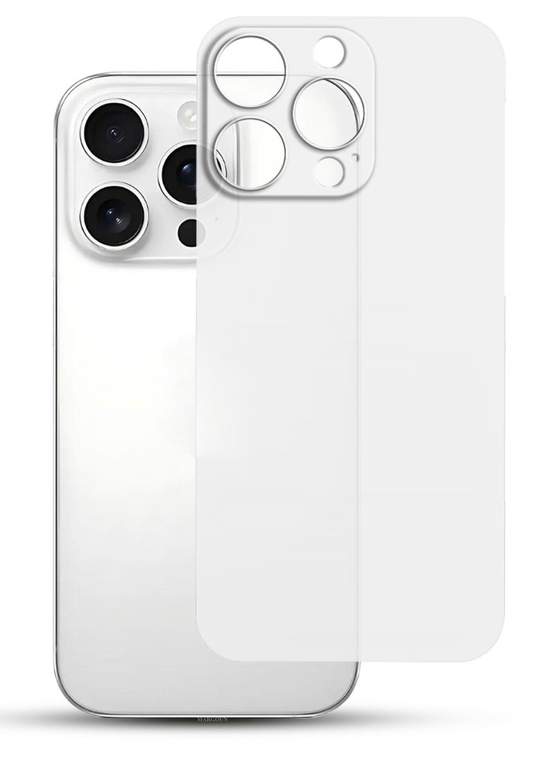 MARGOUN (for iPhone 15 Pro Max) 2Packs Case Cover Air Skin Series Back Cover Sturdy Durable Thin Case Drop Protection Cover - Transparent White White-2 - Image 2