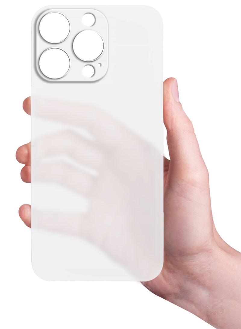 MARGOUN (for iPhone 15 Pro Max) 2Packs Case Cover Air Skin Series Back Cover Sturdy Durable Thin Case Drop Protection Cover - Transparent White White-2 - Image 5