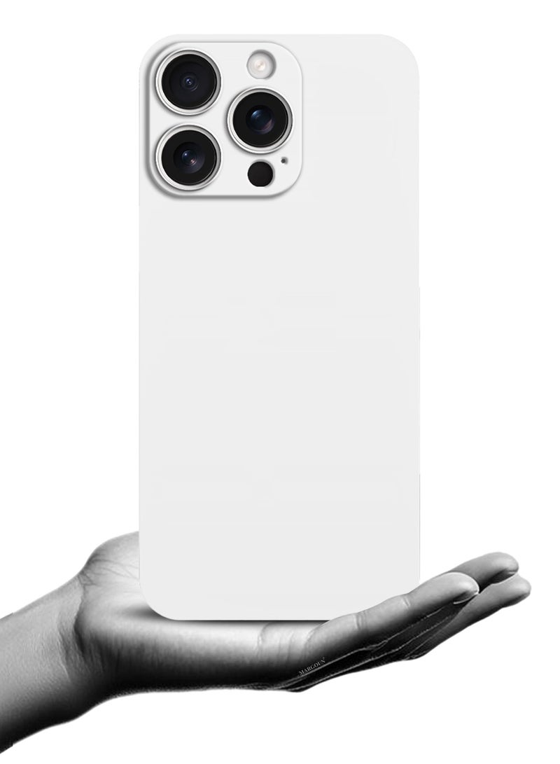 MARGOUN (for iPhone 15 Pro Max) 2Packs Case Cover Air Skin Series Back Cover Sturdy Durable Thin Case Drop Protection Cover - Transparent White White-2 - Image 4