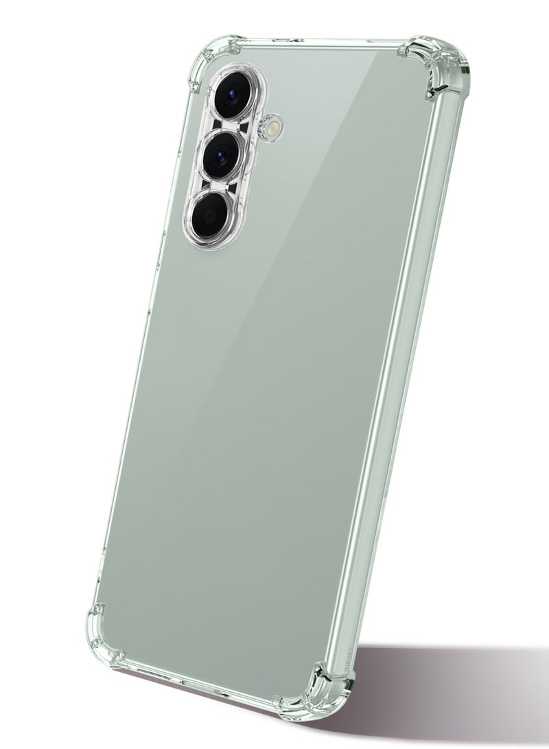MARGOUN TPU Gorilla Case For Galaxy A56 5G – Transparent Shockproof Anti-Fall Cover - Clear-1  - Image 4