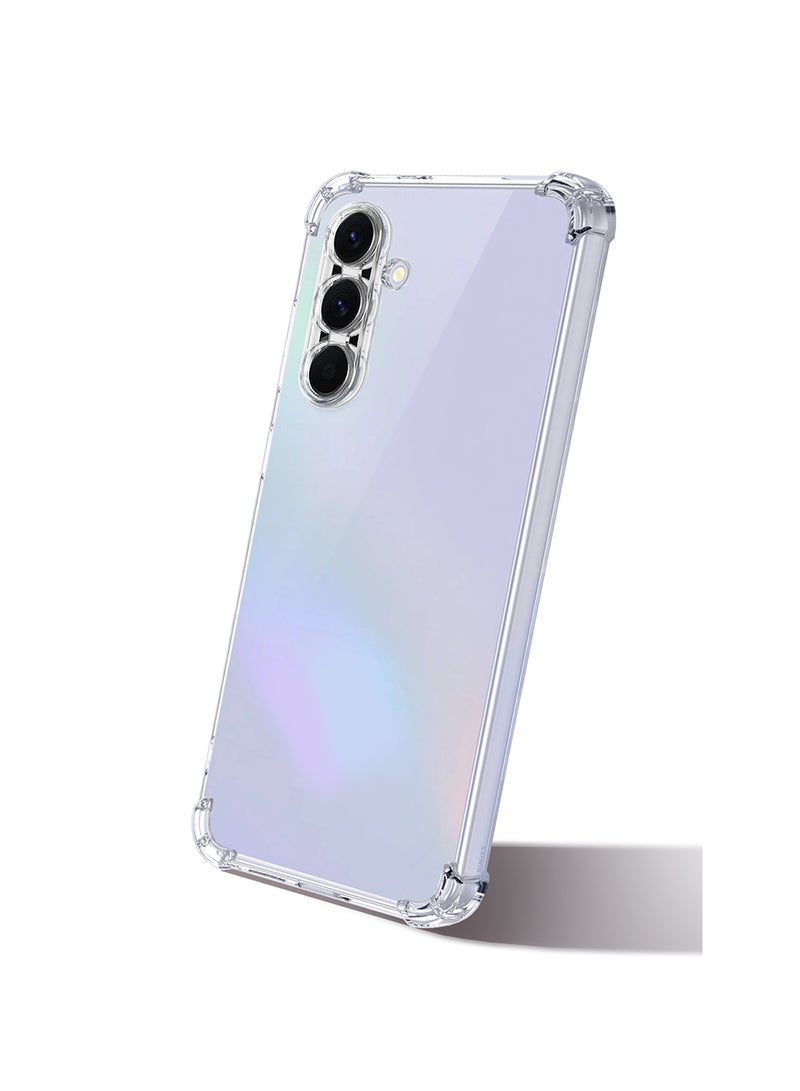 MARGOUN 3Packs TPU Gorilla Case for Galaxy A36 5G – Transparent Shockproof Anti-Fall Cover with Two Screen Protectors Clear-3  - Image 4
