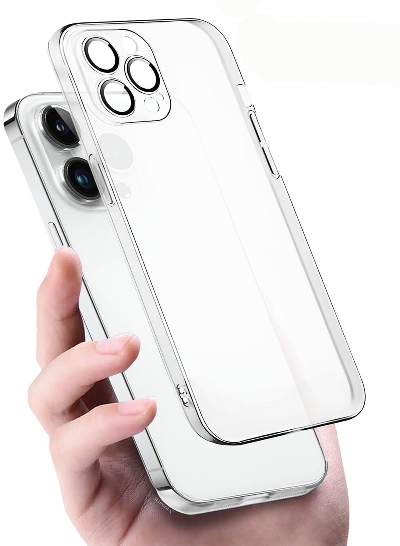 MARGOUN (for iPhone 14 Pro) Case Cover Air Skin Series Back Cover Sturdy Durable Thin Case Drop Protection Cover - Transparent White White-1 - Image 4