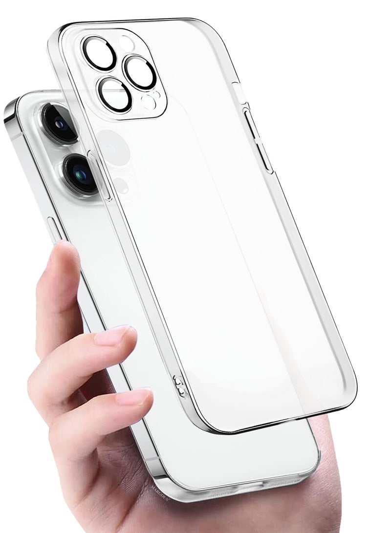 MARGOUN (for iPhone 14 Pro Max) Case Cover Air Skin Series Back Cover Sturdy Durable Thin Case Drop Protection Cover - Transparent White White-1 - Image 4