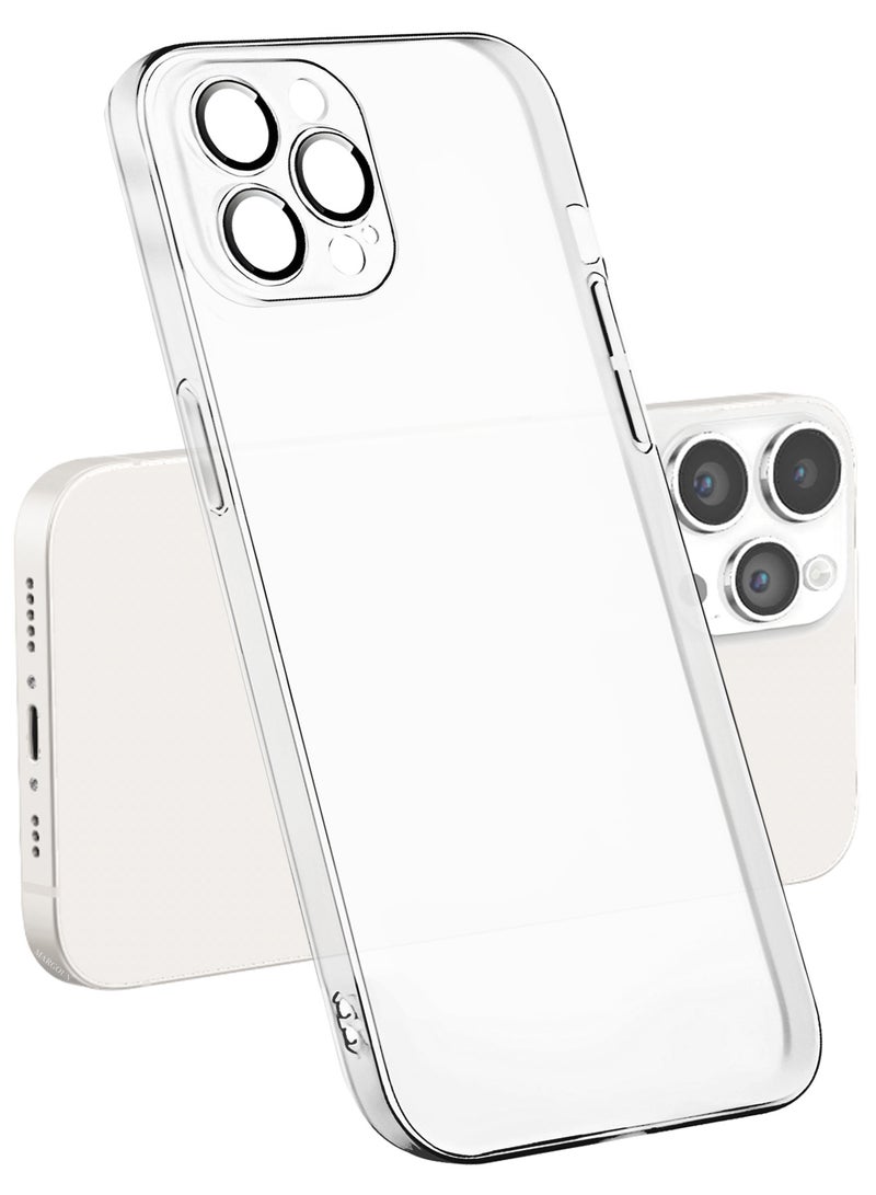 MARGOUN (for iPhone 14 Pro Max) Case Cover Air Skin Series Back Cover Sturdy Durable Thin Case Drop Protection Cover - Transparent White White-1 - Image 2