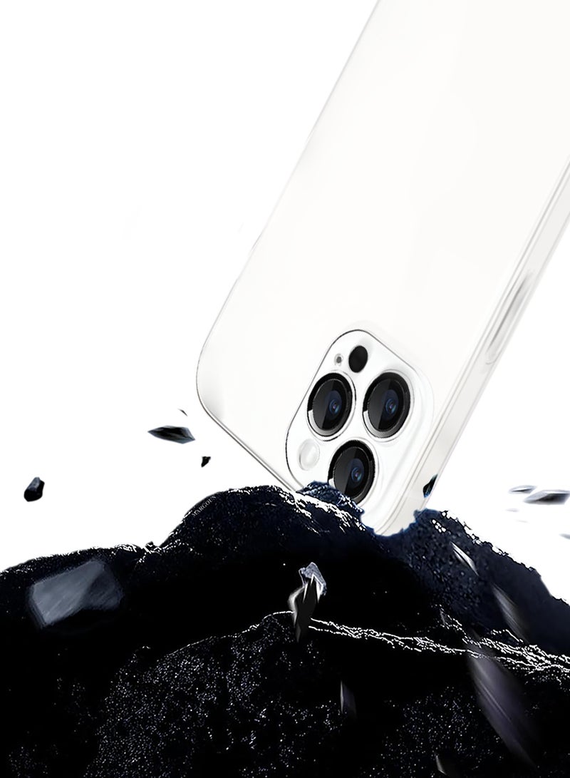 MARGOUN (for iPhone 14 Pro Max) Case Cover Air Skin Series Back Cover Sturdy Durable Thin Case Drop Protection Cover - Transparent White White-1 - Image 3