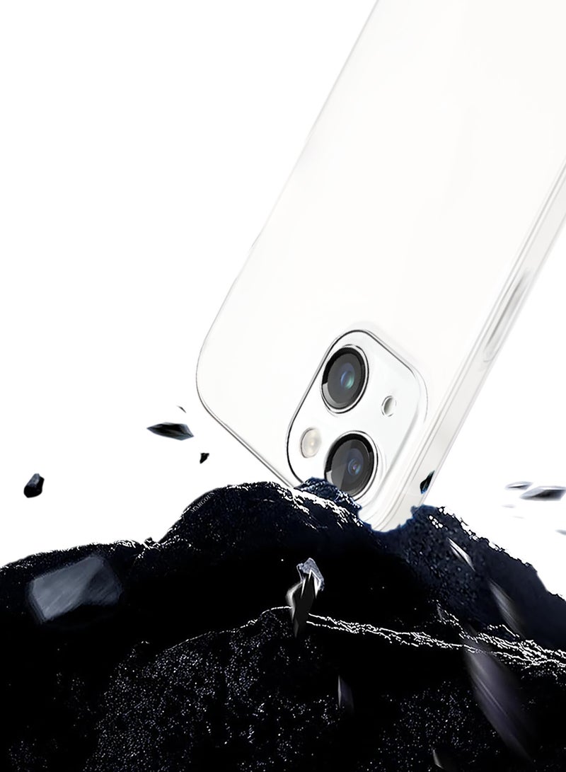 MARGOUN (for iPhone 14 Plus) 2Packs Case Cover Air Skin Series Back Cover Sturdy Durable Thin Case Drop Protection Cover - Transparent White White-2 - Image 4
