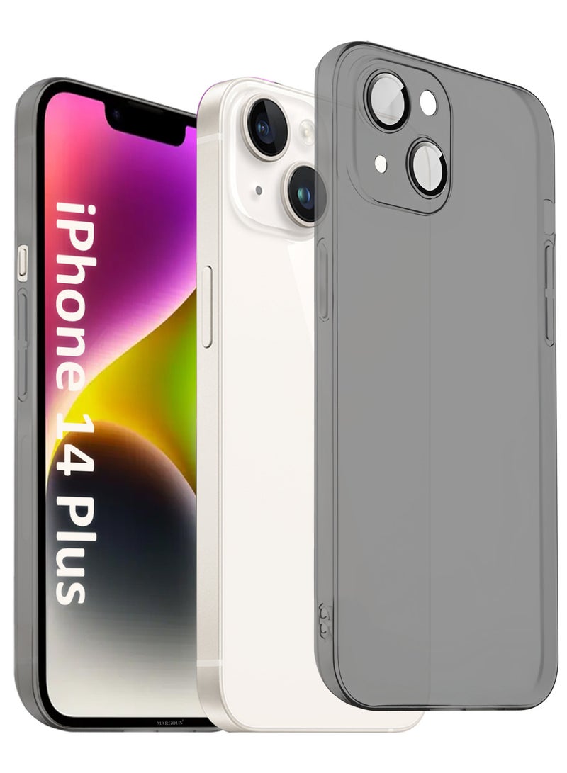 MARGOUN (for iPhone 14 Plus) Case Cover Air Skin Series Back Cover Sturdy Durable Thin Case Drop Protection Cover - Transparent Grey Grey-1 - Image 3