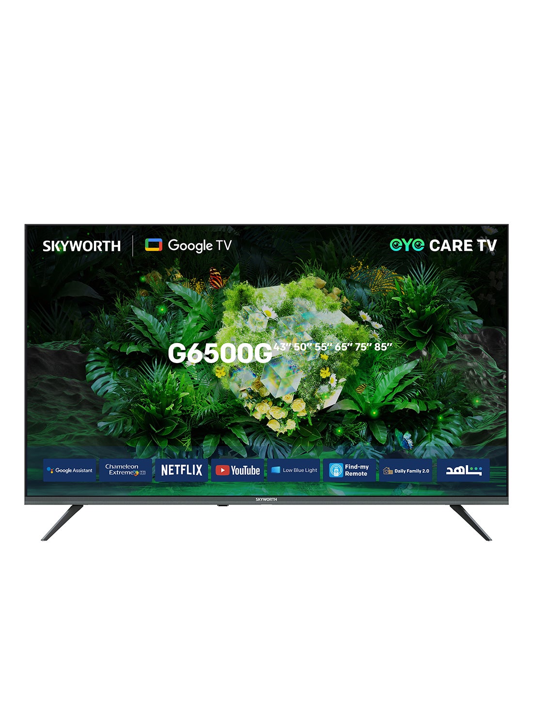 60 Inch 4K UHD Smart LED TV – Google TV with Voice Control, HDR10, Dolby Audio, Chromecast Built-in, Alexa, Netflix & YouTube, 2GB RAM + 16GB ROM ,Find-my Remote – 1-Year Warranty – Model: 60G6500G 60G6500G Black