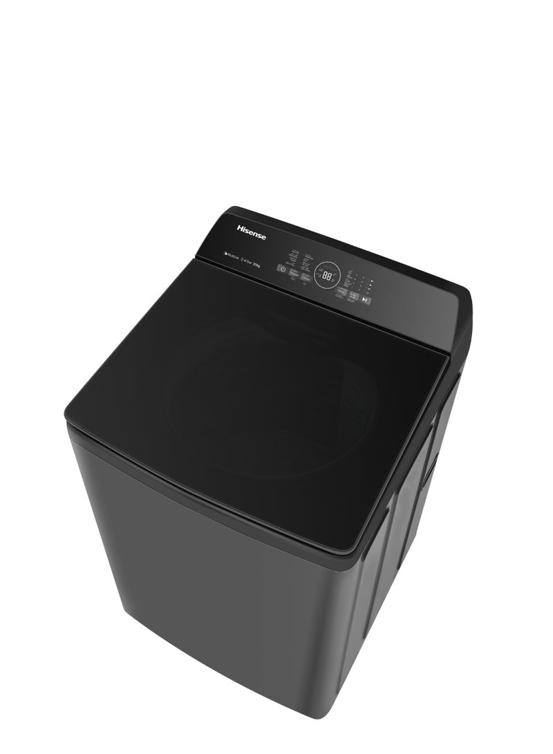 Hisense Top Load Washing Machine iBubble, iFilter, Aqua Save, Intensive, Soft Closing Lid+, Soak, Air Dry, Auto Restart - WT3I2023UT Titanium Gray  - Image 5