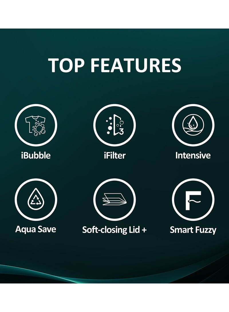 Hisense Top Load Washing Machine iBubble, iFilter, Aqua Save, Intensive, Soft Closing Lid+, Soak, Air Dry, Auto Restart - WT3I2023UT Titanium Gray - Image 3