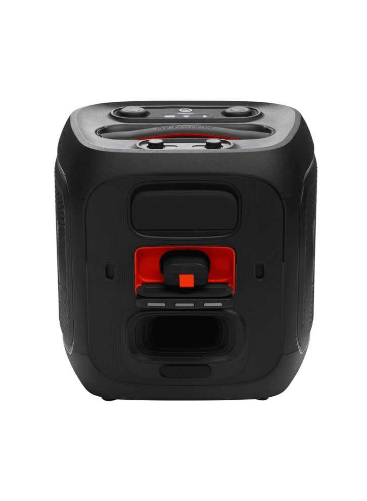 PartyBox Encore 2 Portable Bluetooth Speaker 100W Sound AI Boost 15H Battery Wireless Mic Dynamic Lights Auracast, Karaoke & Guitar Input IPX4 Splashproof JBLPBENCORE2UK black