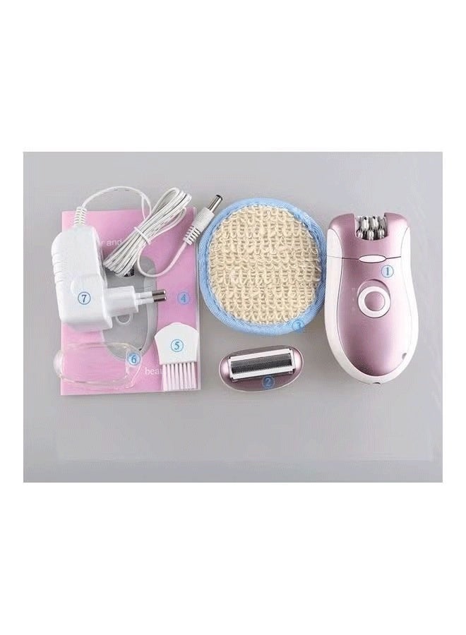 Kemei Rechargeable Epilator KM-2068 Pink/White - Image 5