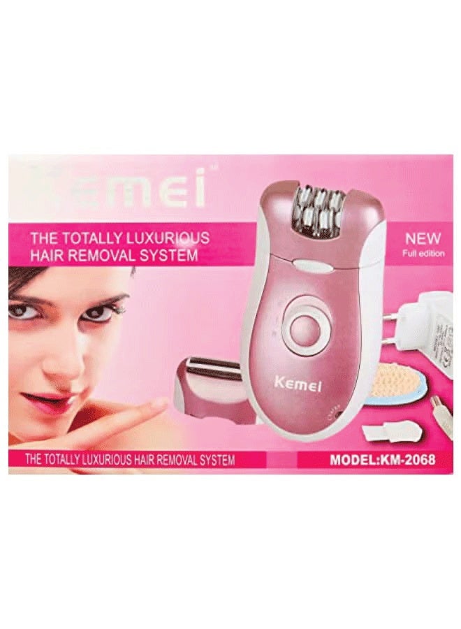 Rechargeable Epilator KM-2068 Pink/White